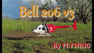 Fly Wing Bell 206 v3 Flight in Spring in the South of France ..