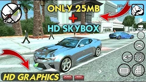 (25MB) High Graphics HD Sky Box Mod For GTA San Andreas Android | indicator | headlights | Max Nitro