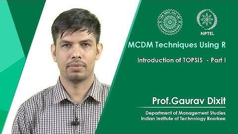 Introduction of TOPSIS - Part I