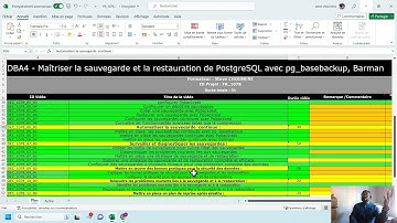 Présentation de la formation : Sauvegarde et restauration avec postgresql