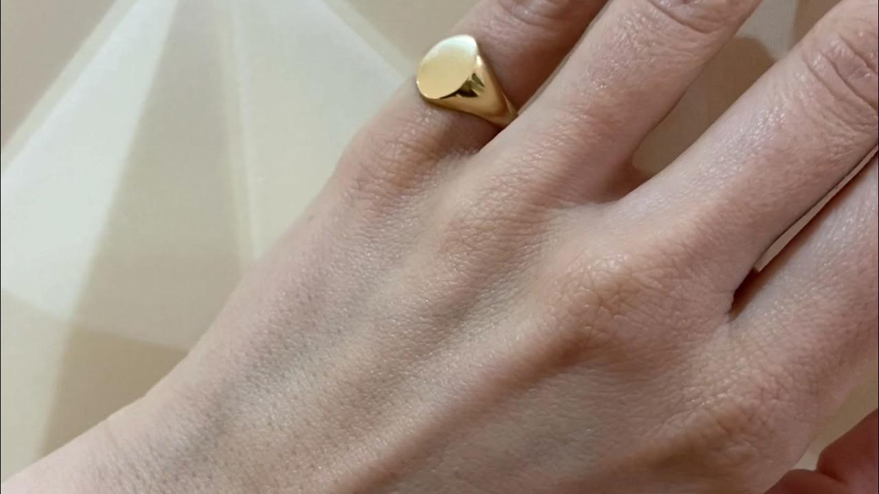 Anillo Sello Oro SMALL OVAL Joyería Nicols Madrid Barrio de - YouTube