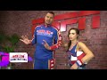 Janelle Marie se viste de Harlem Globetrotter.