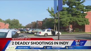 Separate shootings leave two dead on violent Thursday in Indianapolis