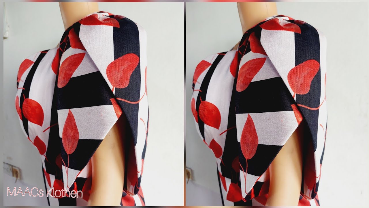 An Easy Way To Sew A Petal Sleeve As A Beginner| Overlap Sleeve Tutorials