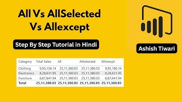 Power BI DAX Tutorial | ALL vs ALLSELECTED vs ALLEXCEPT Explained with Examples