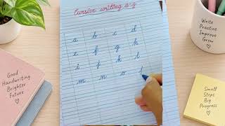 Full Cursive Writing A to Z ✍️ | Learn Lowercase Cursive Letters | Handwriting Practice News