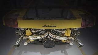 Custom exhaust system for Lamborghini Gallardo V10 5.2