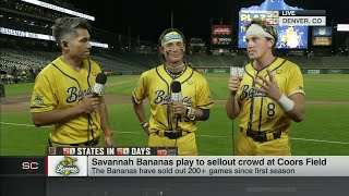 Banana Ball in Colorado ⚾️ Savannah Bananas play to sellout crowd at Coors Field | SportsCenter