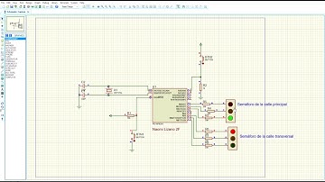 Cruce con semáforos PIC 16f628a