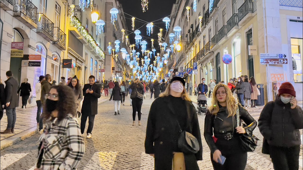 Christmas Walk in Lisbon, Portugal (November 21, 2021) -