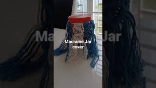 macrame jar cover