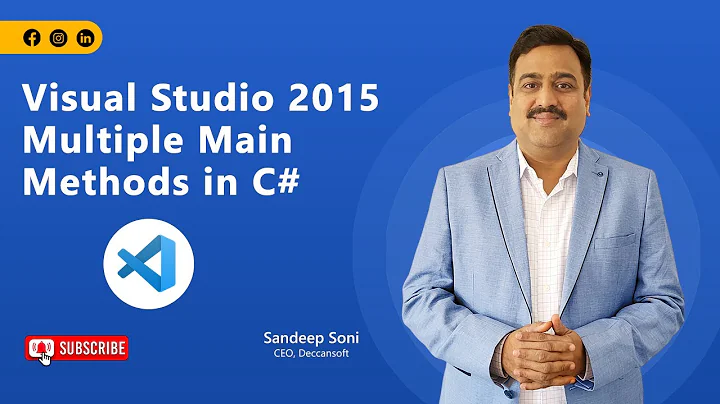 Part 5 - Multiple main methods in C# Tutorial - Visual Studio 2015