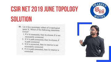 CSIR-NET JUNE 2023 || CSIR-NET June 2019 Topology Solution || Connectedness || Path Connectedness