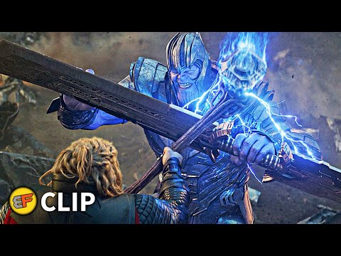 Thor, Iron Man U0026 Captain America Vs Thanos | Avengers Endgame (2019) IMAX Movie Clip HD 4K