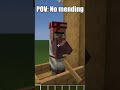 POV: NO mending #minecraft