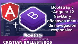 Bootstrap 5 + Angular 12 NavBar y offcanvas menú de navegación responsivo