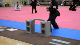 Black Belt Test Brick Break 7-21-2013