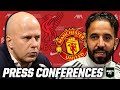 Arne Slot & Ruben Amorim React to Liverpool vs. Manchester United Match 🎙️