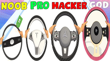 NOOB vs PRO vs HACKER vs GOD in Steering Wheel Evolution