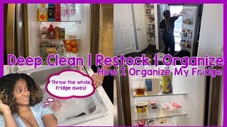 Extreme Clean With Me | refrigerator deep clean | How to Organize Your Refrigerator | #CleanWithMe