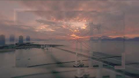 Hoàng hôn cầu Thuận Phước - Đà Nẵng nhìn từ trên cao