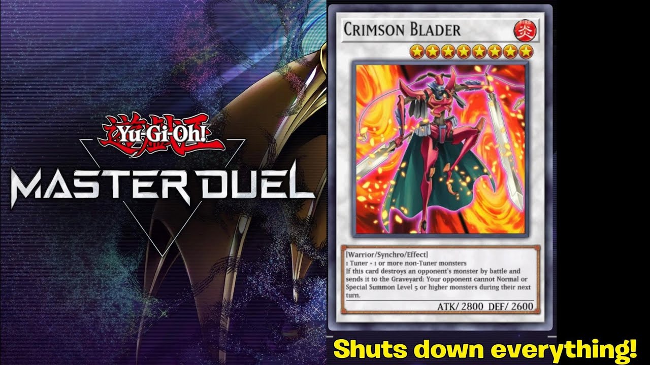 CRIMSON BLADER KINDA CLUTCH (Yugioh Master Duel) YouTube