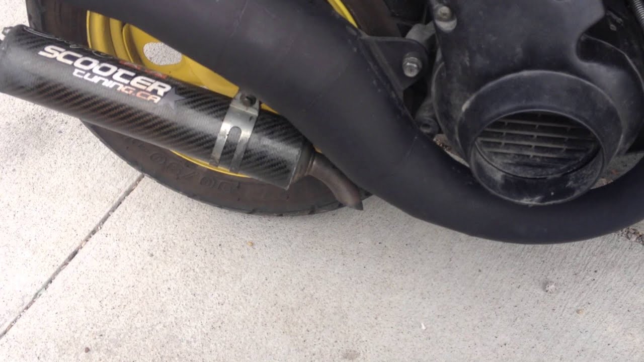 Arrow sparrow copy with stage6 R1400 baffle sound clip honda elite dio