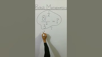 😳 CLEAN BASIC MATHEMATICS 81^1/2/3^2=? #Shorts