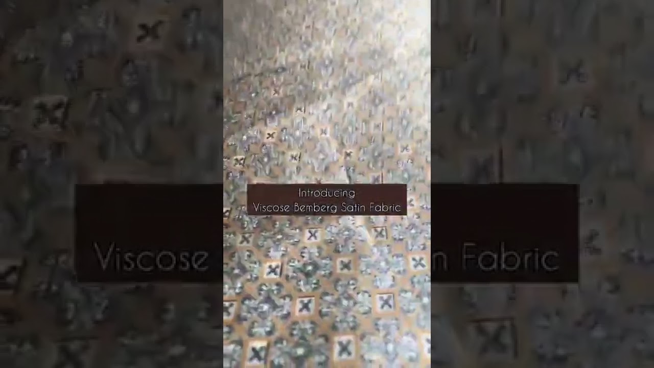 Satin lovers, Rejoice!!Introducing Viscose Bemberg Satin fabric.