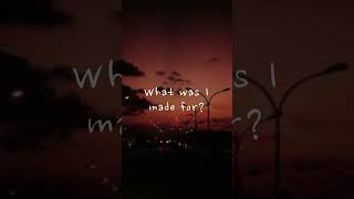 Billie Eilish - What was I made for ( Cover ) by @melodicvibes ✨#shorts ( Listen with headphones )
