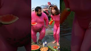 The evolution of a pink baby: JCB attacks a sumo wrestler with his family #cat #cute #love #sigma