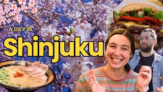 Shinjuku, Tokyo: Ramen, Omoide Yokocho, Gyoen National Park Cherry Blossoms 🌸