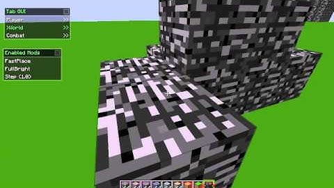 Nodus Client Preview Clip 1:FastPlace [Minecraft Hacked Client Review]