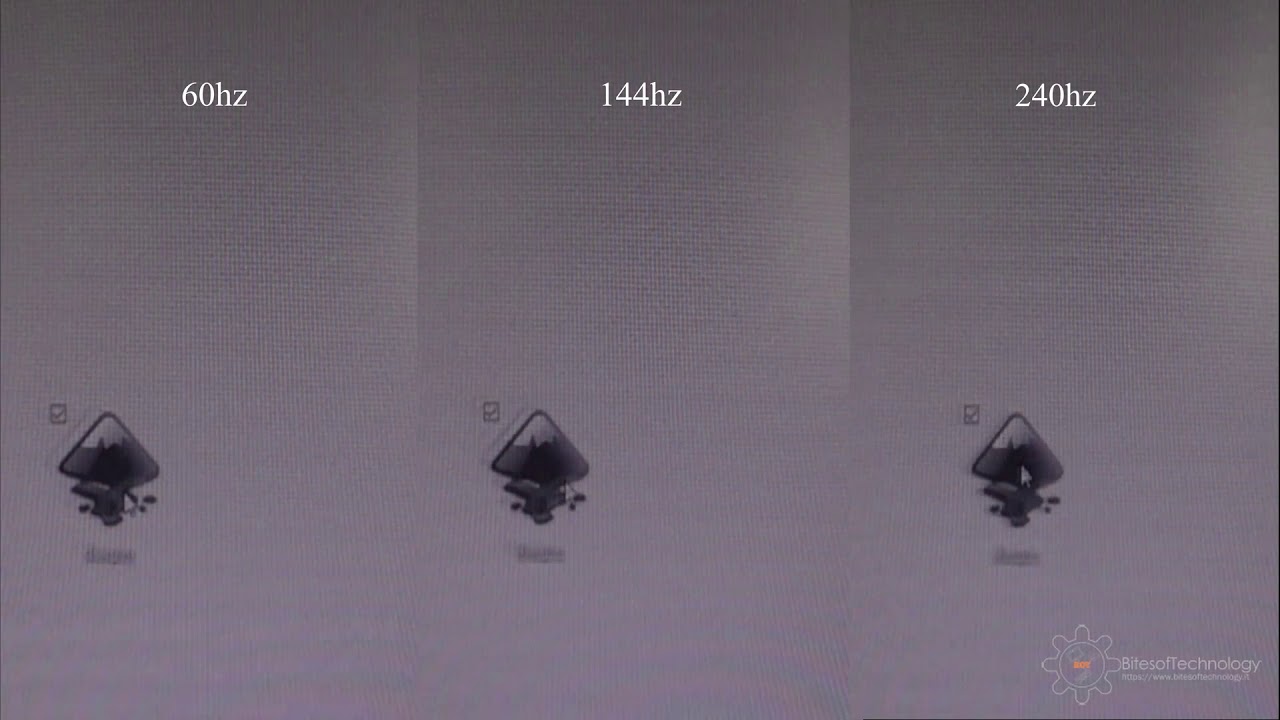 Overdrive, ghosting e overshoot. YouTube