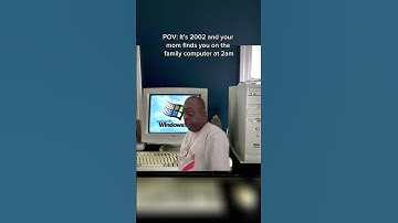 POV: It’s 2002 and your mom finds you on the family computer at 2am #millennials #comedy