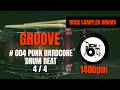 Punk Hardcore Grooves 4/4 #004 - 140 BPM (DRUM TRACK)🥁