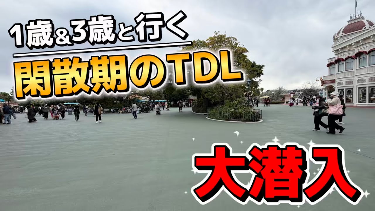 1歳＆3歳と閑散期のディズニーランドへ｜家族でのんびりTDL