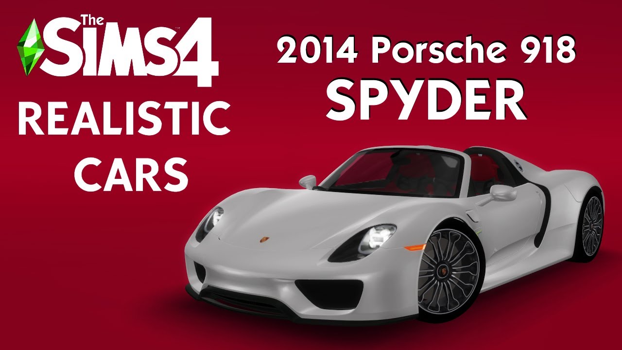 2014  Porsche 918 Spyder - The Sims 4 Realistic cars by Breeze Motors