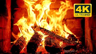 🔥 FIREPLACE Ultra HD 4K. Fireplace with Crackling Fire Sounds. Fireplace Burning. Fire Background