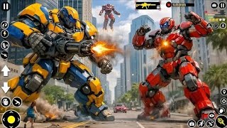 Ultimate Robot Transformation Car Gameplay Robot Fight Game New Powerful Robot Unlock ... screenshot 1