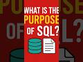 What is the purpose of SQL? #SQL #Database #LearnSQL #SQLTutorial #SQLForBeginners #YouTubeShorts