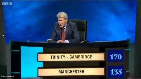 Absolute thug on University Challenge