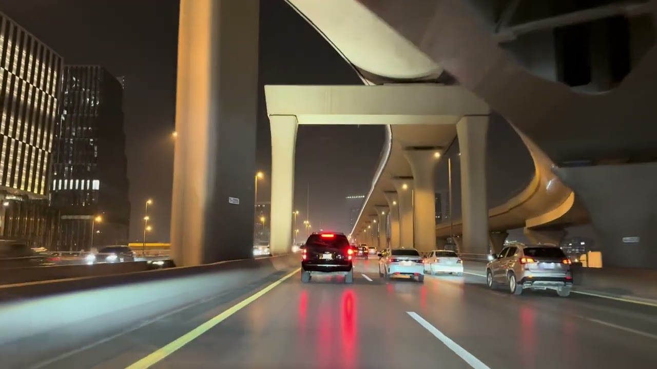 Riyadh Rush Hour 🚦 | Muhammadiyah → Saudi German Hospital Parking via King Fahad Road