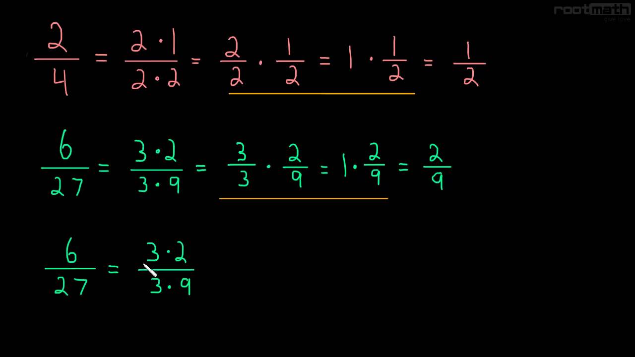 ⁣1.3 Cancelling Fractions