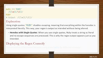 How to Avoid Heredoc Regex Escape in Ruby