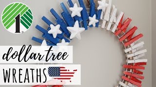 DIY Patriotic Wreaths | Dollar Tree - 4th of July & Memorial Day