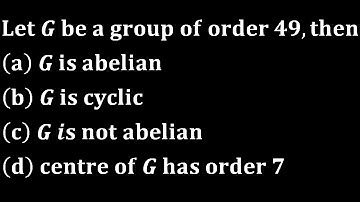 Kakatiya university Phd 2022 solution group theory Group with order p2 must be abelian