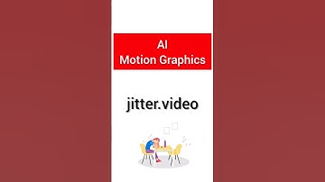 AI Motion Graphic Generating FREE Tool (jitter.video) #shorts #technology #ai