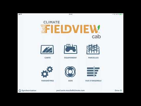 Tutoriel FieldView Cab - Connection du FieldView Drive et sélection d'une parcelle