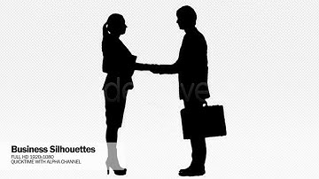 Business silhouettes | Motion Graphics - Videohive template